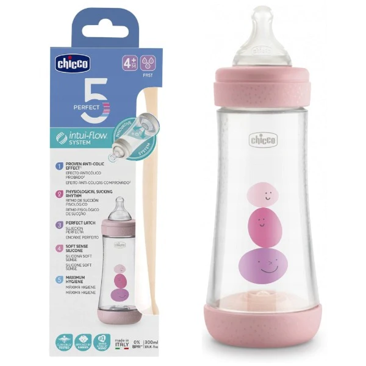 CHICCO MAMAD PERF SIL 300 ML ROSA
