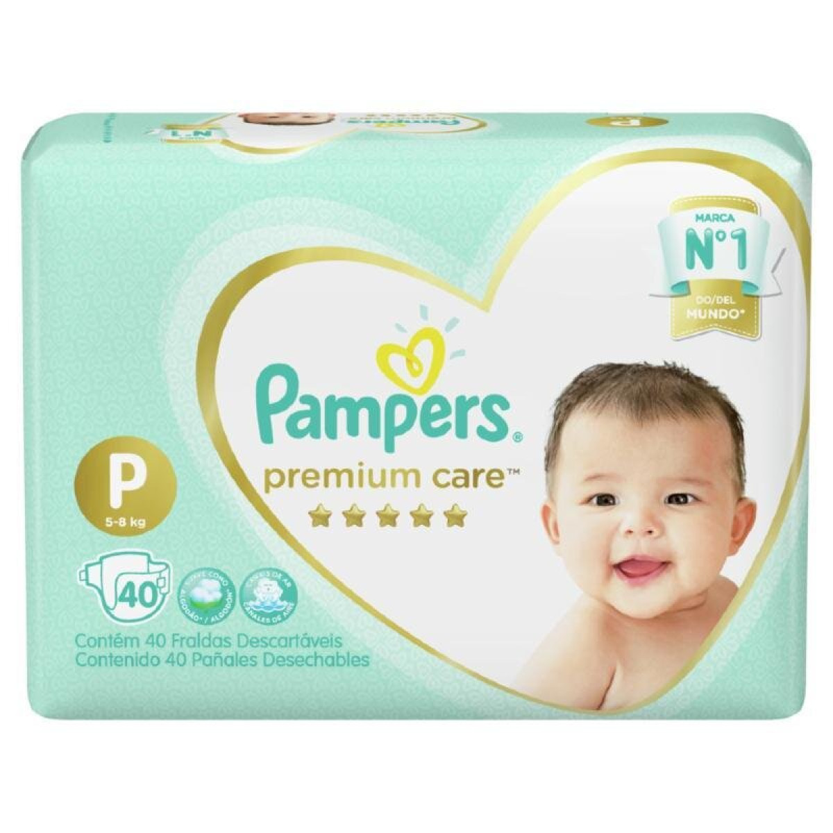 PAMPERS PANAL PREMIUM P X 40 UNID