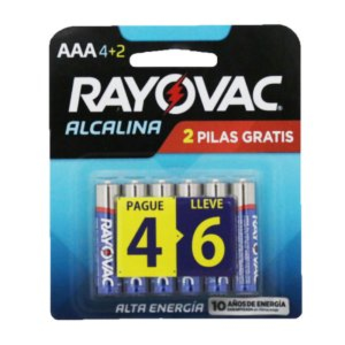 RAYOVAC PILAS ALC AAA X 4+2 8569