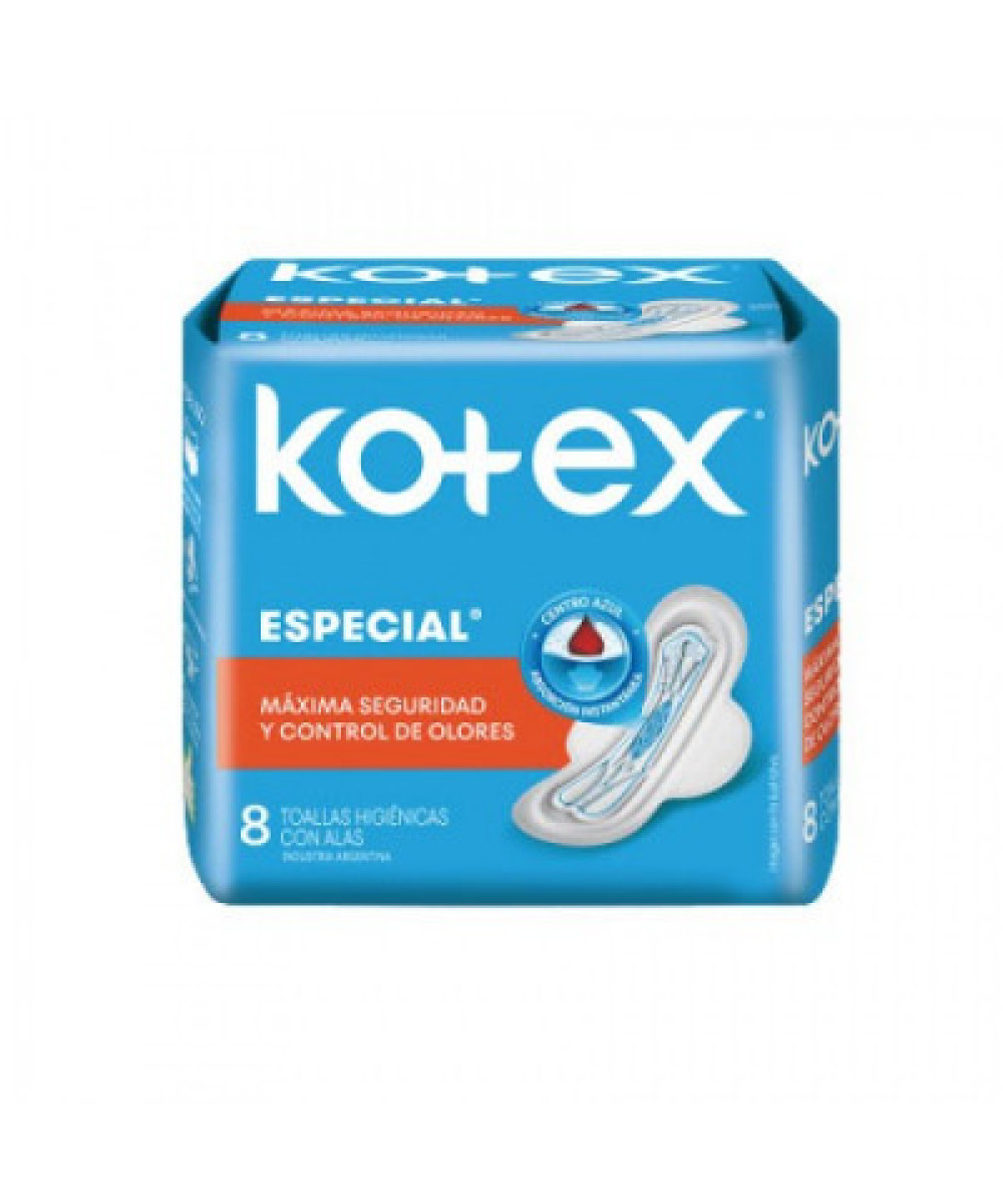 KOTEX TOALLA H ESENCIAL C/A X 8