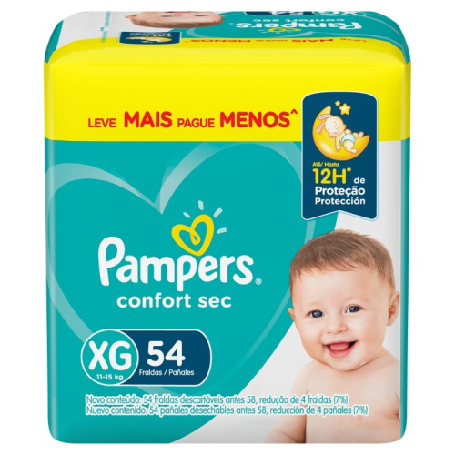 PAMPERS PANAL COMFORT XG X 54 UNID