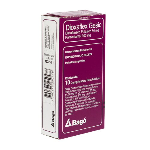 DIOXAFLEX GESIC X 10 COMP