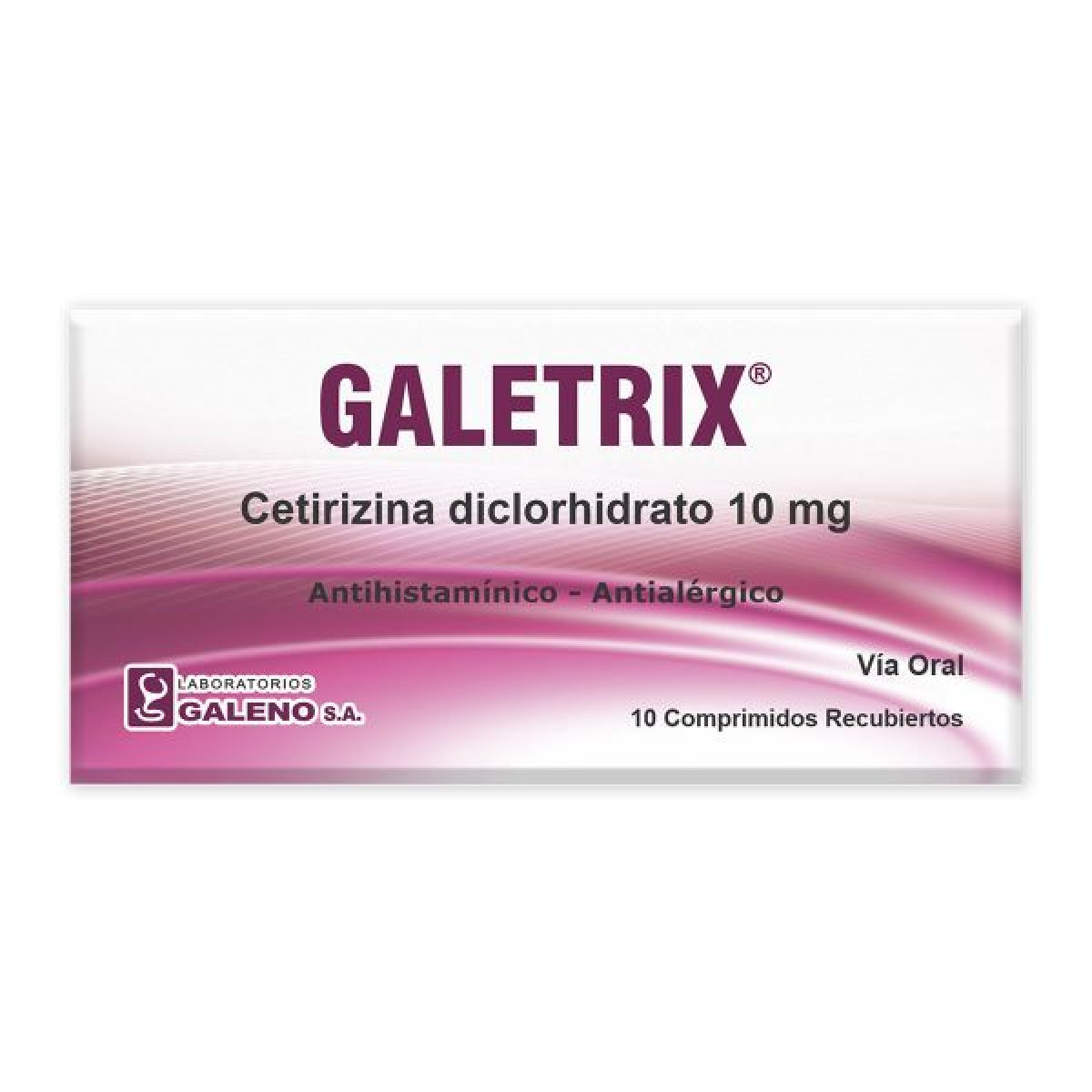 GALETRIX X 10 COMPR RECUB