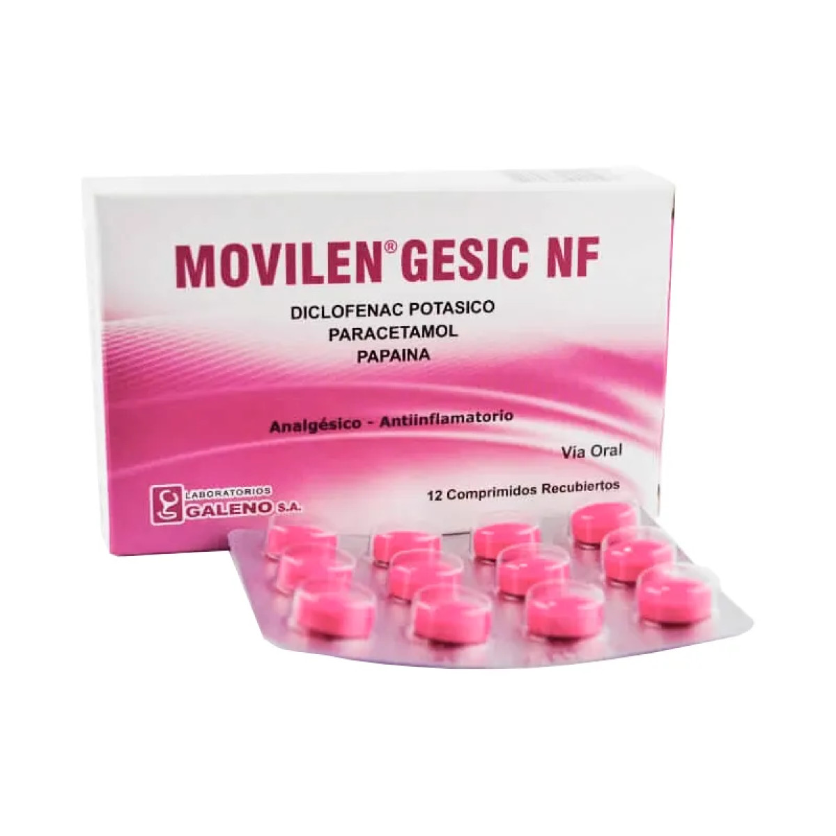 MOVILEN GESIC X 12 GRAGEAS