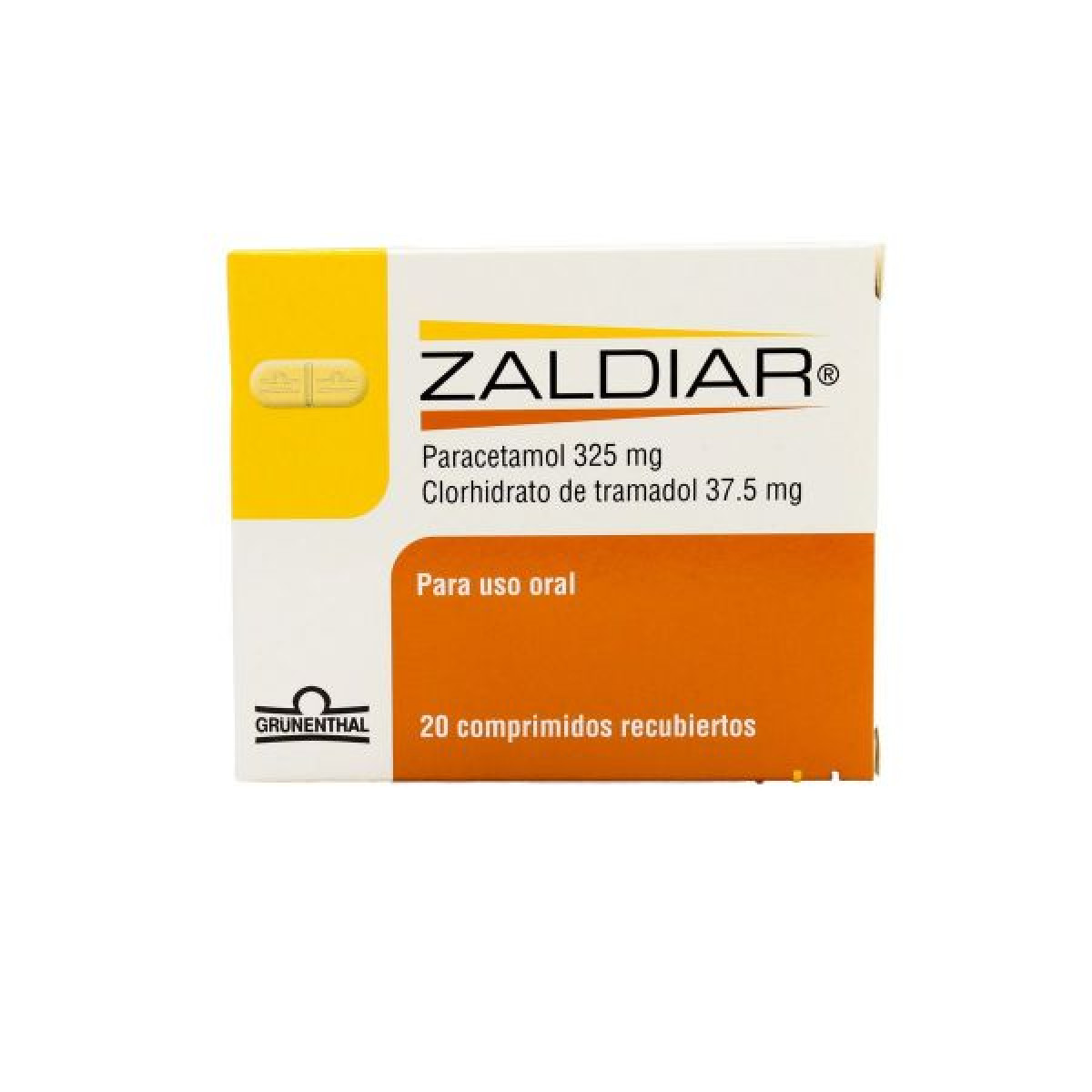 ZALDIAR 37.5 MG X 20 TABL +++