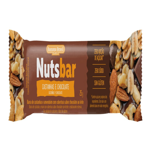 NUTS BARRA CASTANA CHOCOLATE 25 GR
