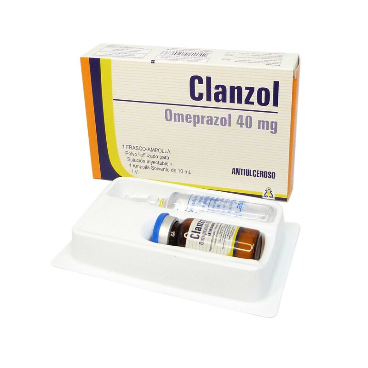CLANZOL IV 40 MG FCO AMP + SOLV