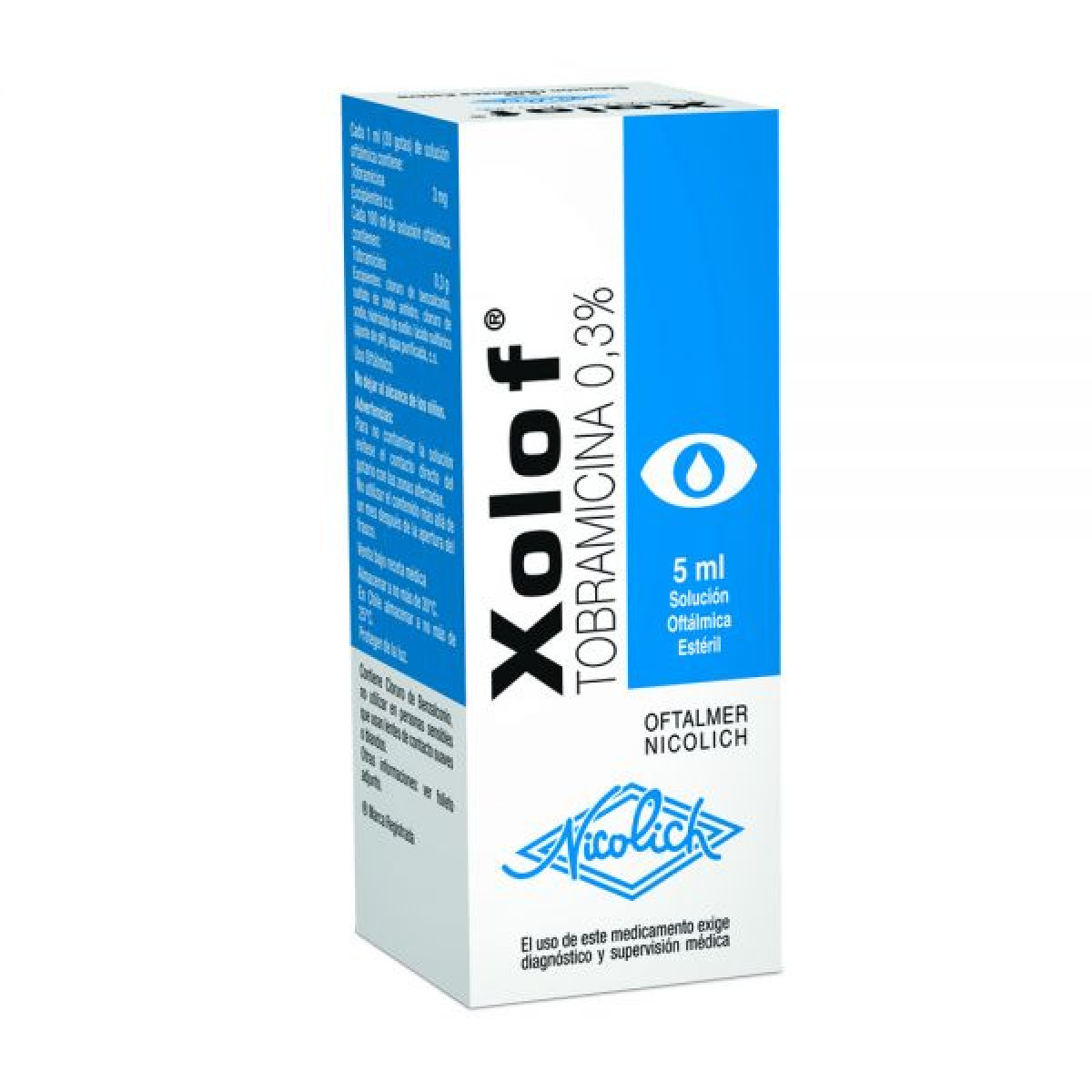 XOLOF GTS OFTAL X 5 ML