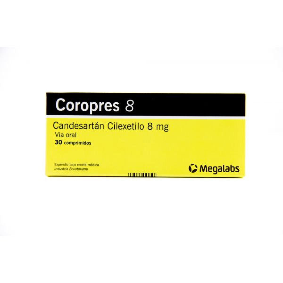 COROPRES 8 MG X 30 COMP