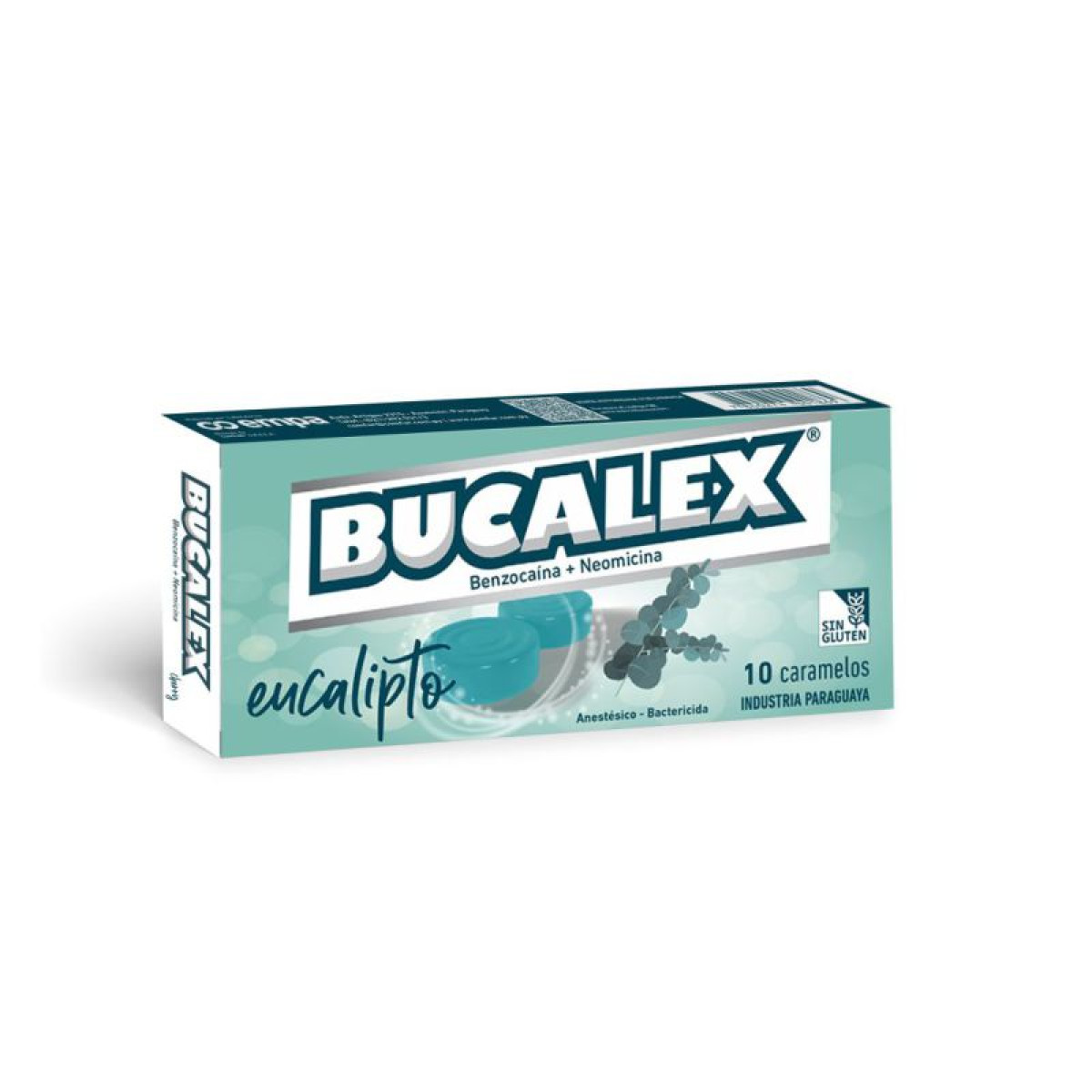 BUCALEX CARAMELO X 10 EUCALIPTO