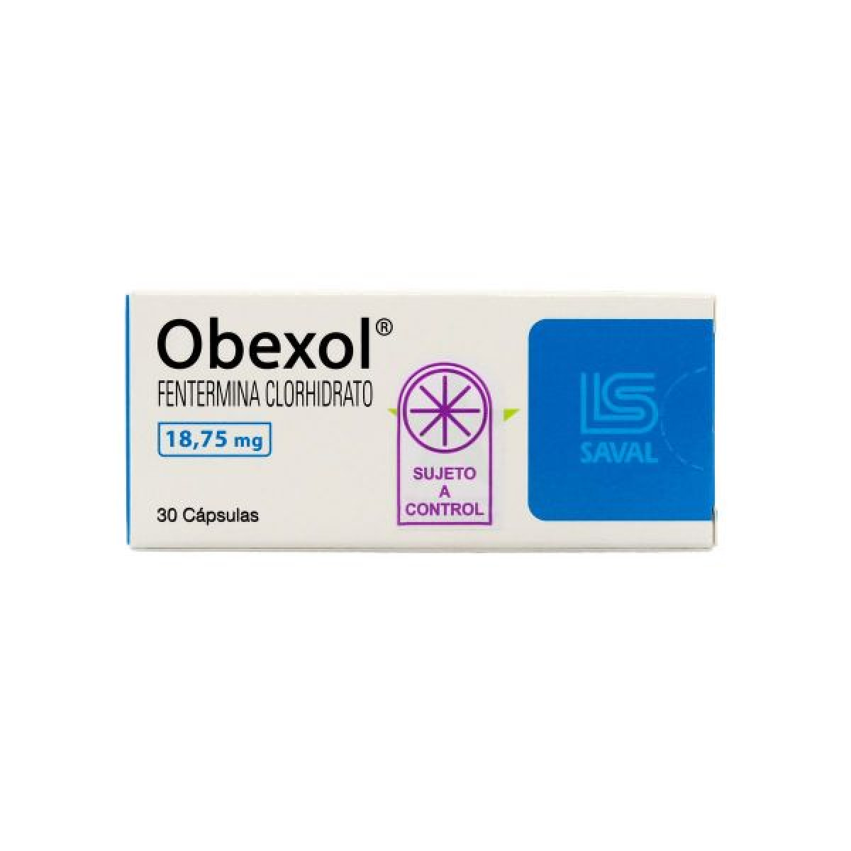 OBEXOL 18,75 MG X 30 CAPS +++