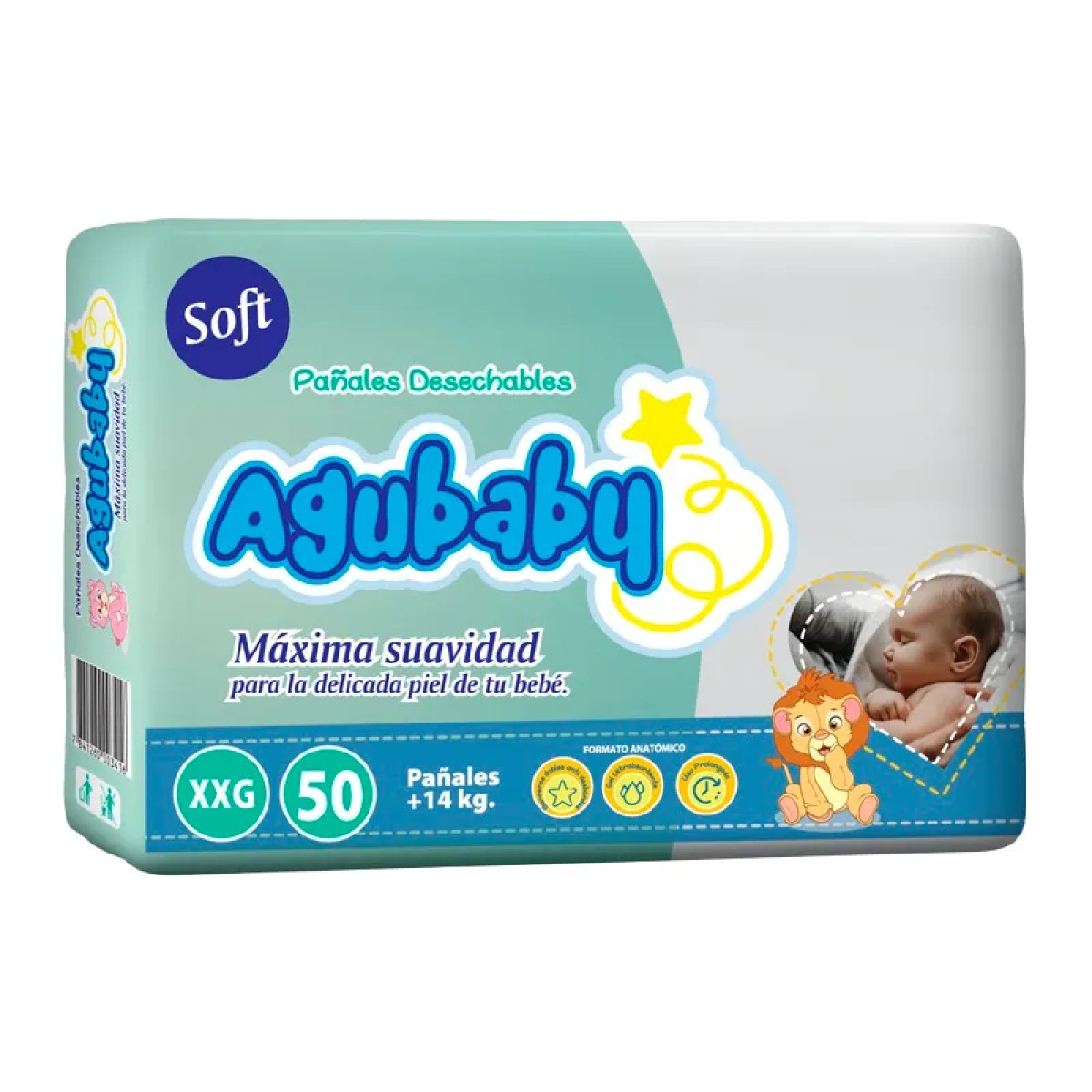 AGUBABY SOFT PANAL SUP EXT X 50UNID