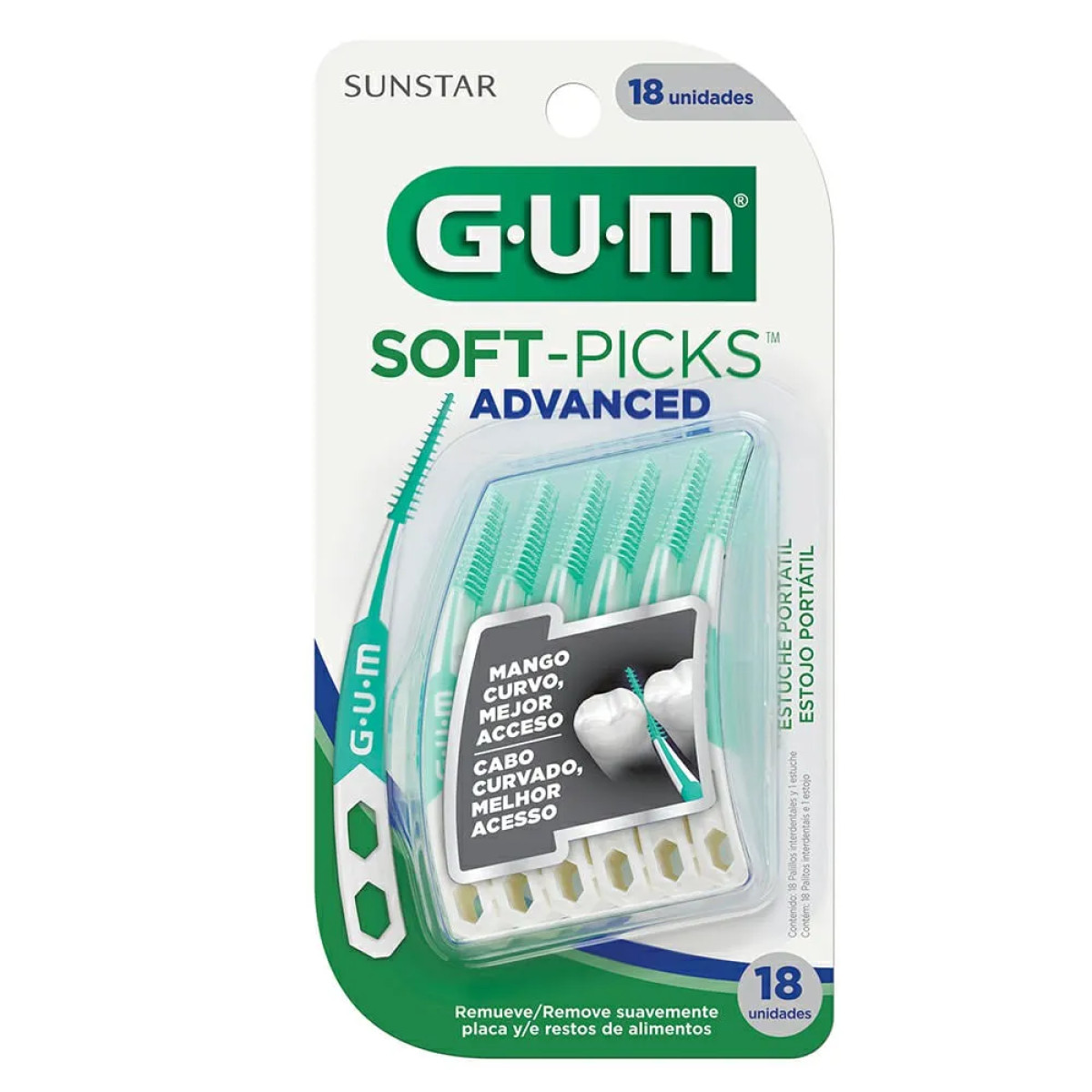 GUM SOFT-PICKS ADVANCED X 18 UNID